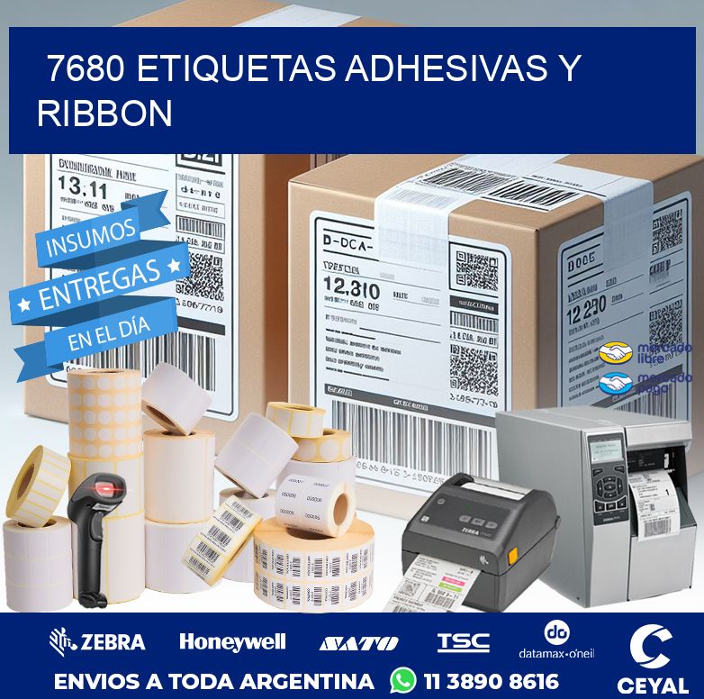 7680 ETIQUETAS ADHESIVAS Y RIBBON