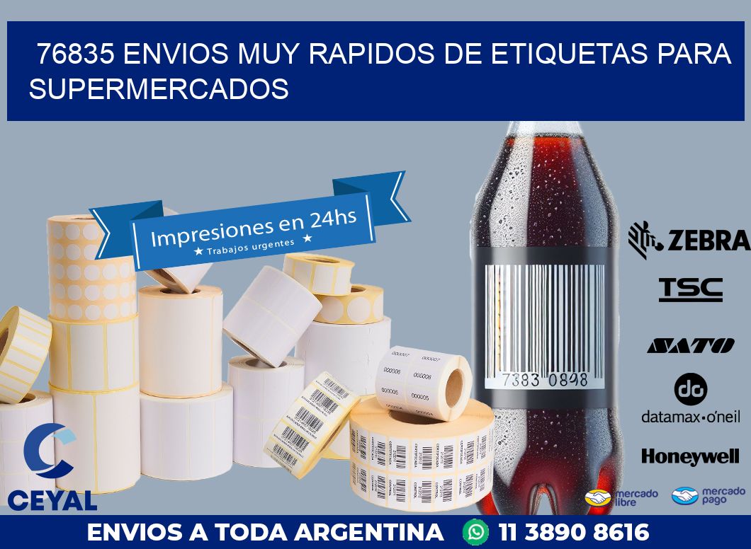 76835 ENVIOS MUY RAPIDOS DE ETIQUETAS PARA SUPERMERCADOS