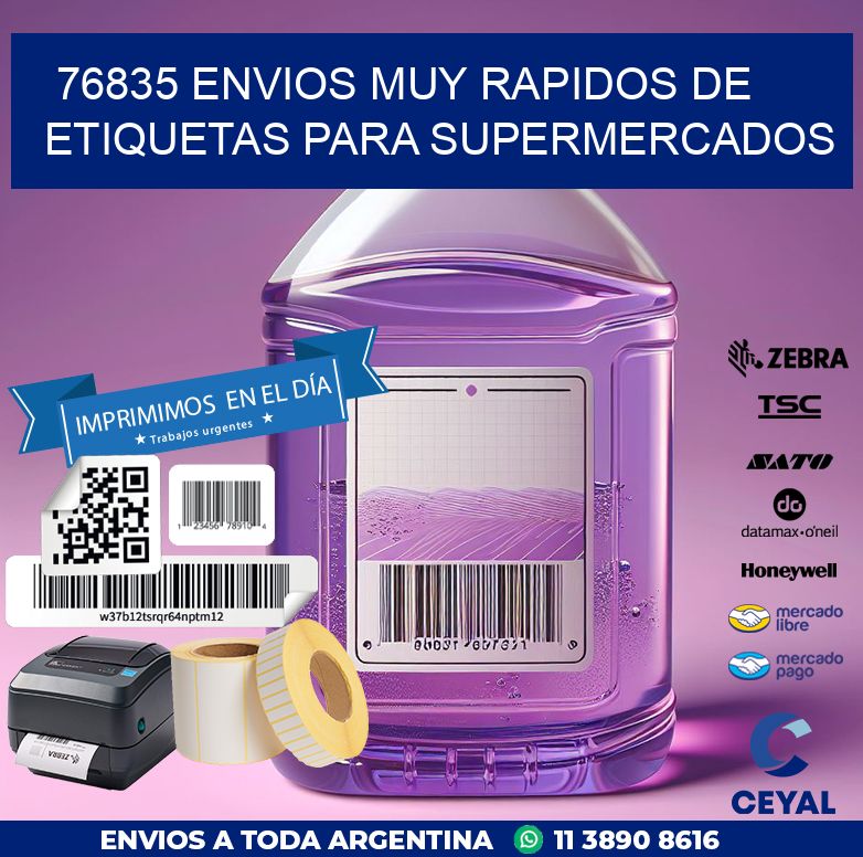 76835 ENVIOS MUY RAPIDOS DE ETIQUETAS PARA SUPERMERCADOS