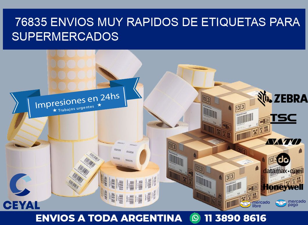 76835 ENVIOS MUY RAPIDOS DE ETIQUETAS PARA SUPERMERCADOS