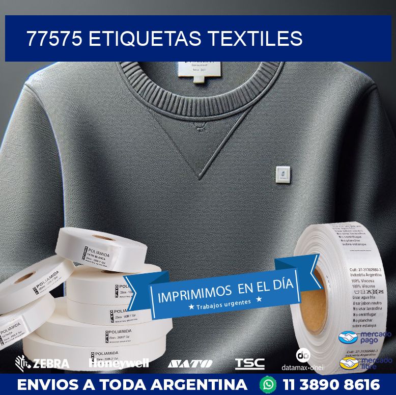 77575 ETIQUETAS TEXTILES