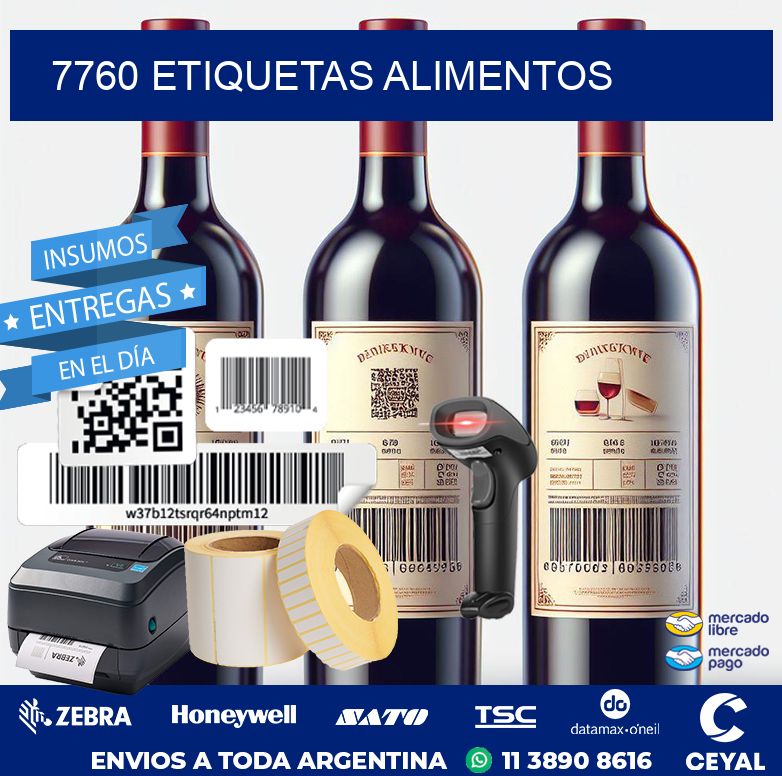 7760 ETIQUETAS ALIMENTOS