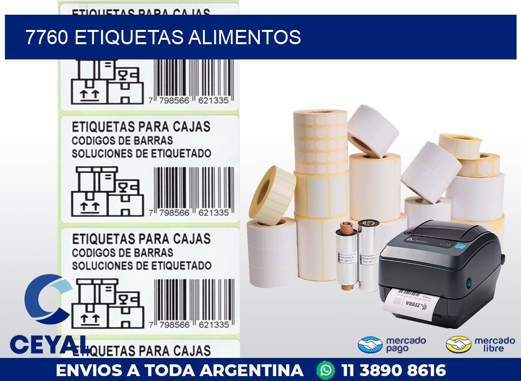 7760 ETIQUETAS ALIMENTOS