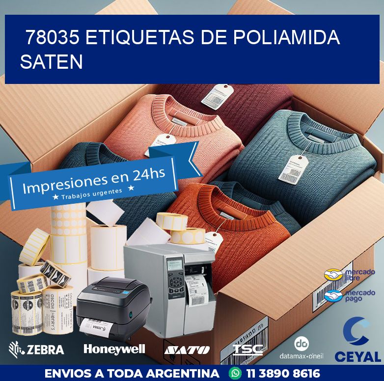 78035 ETIQUETAS DE POLIAMIDA SATEN