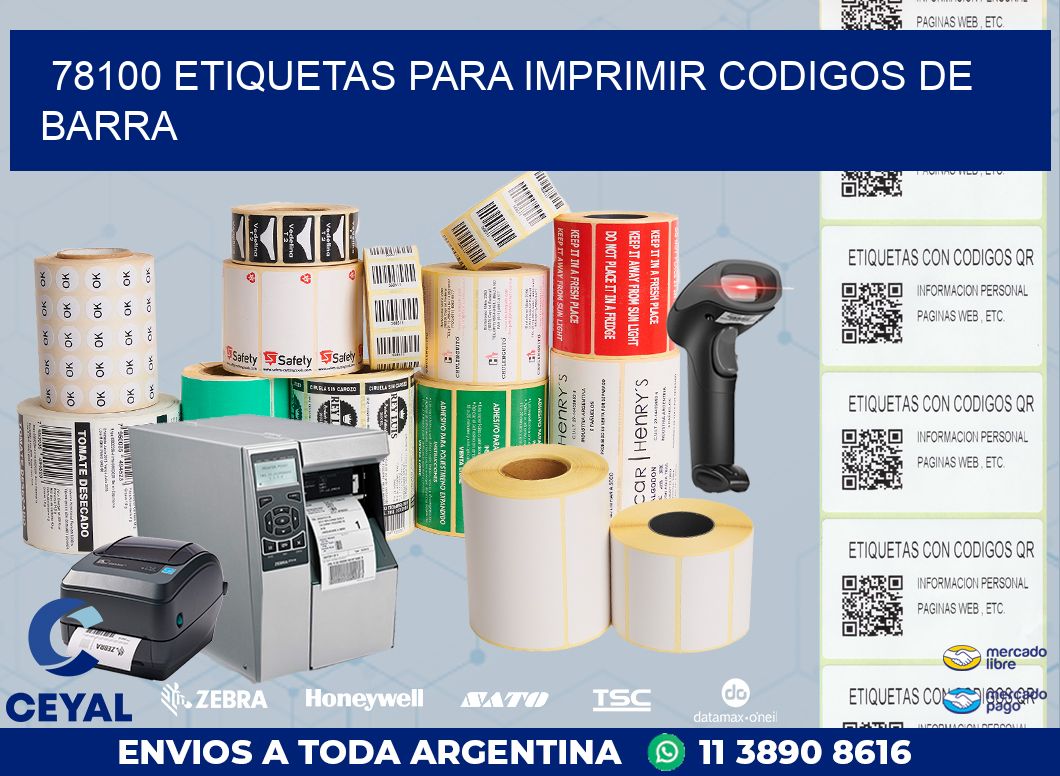 78100 ETIQUETAS PARA IMPRIMIR CODIGOS DE BARRA