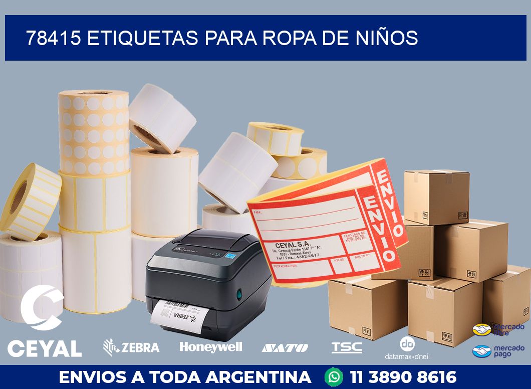 78415 ETIQUETAS PARA ROPA DE NIÑOS