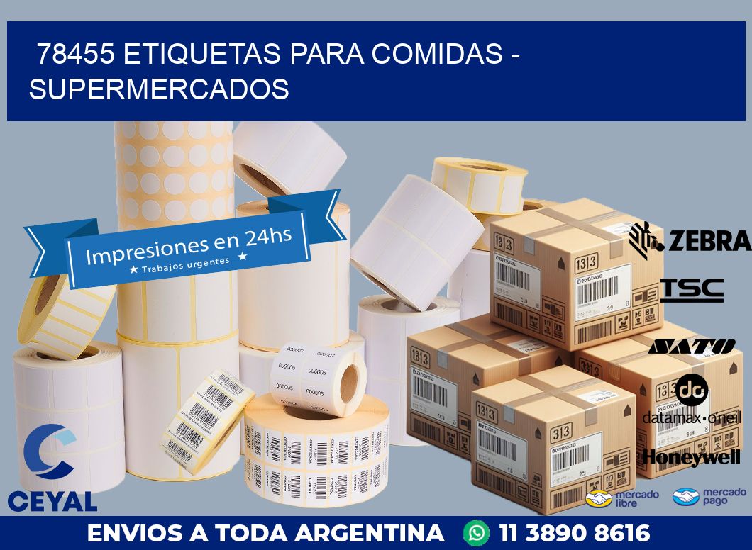 78455 ETIQUETAS PARA COMIDAS - SUPERMERCADOS