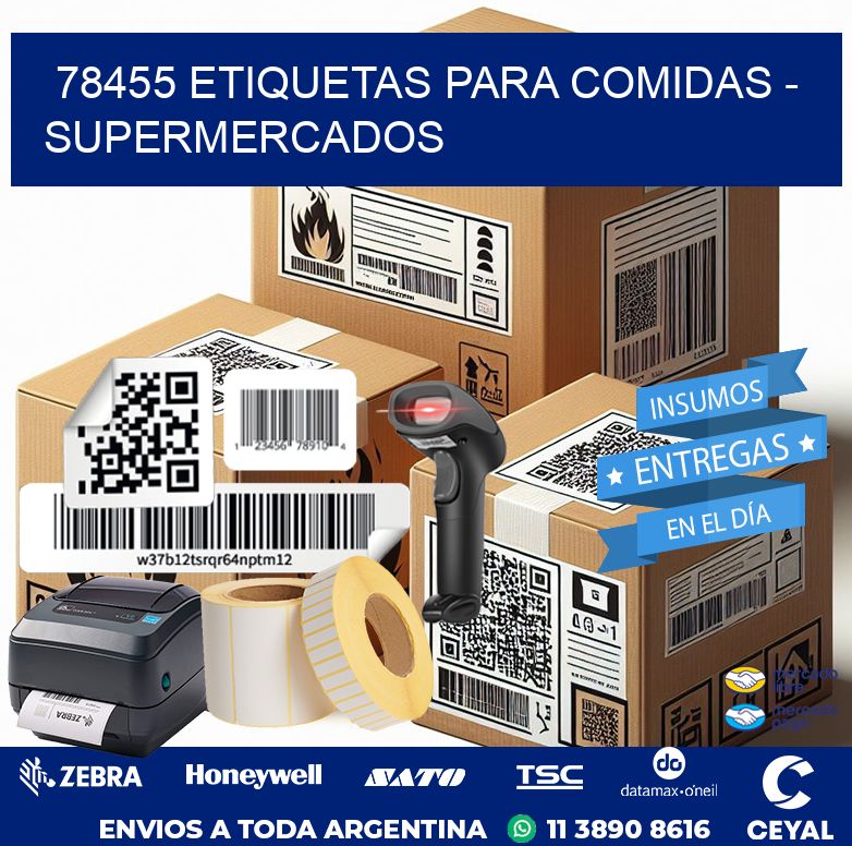 78455 ETIQUETAS PARA COMIDAS – SUPERMERCADOS