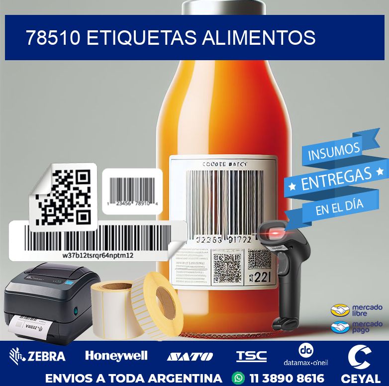 78510 ETIQUETAS ALIMENTOS