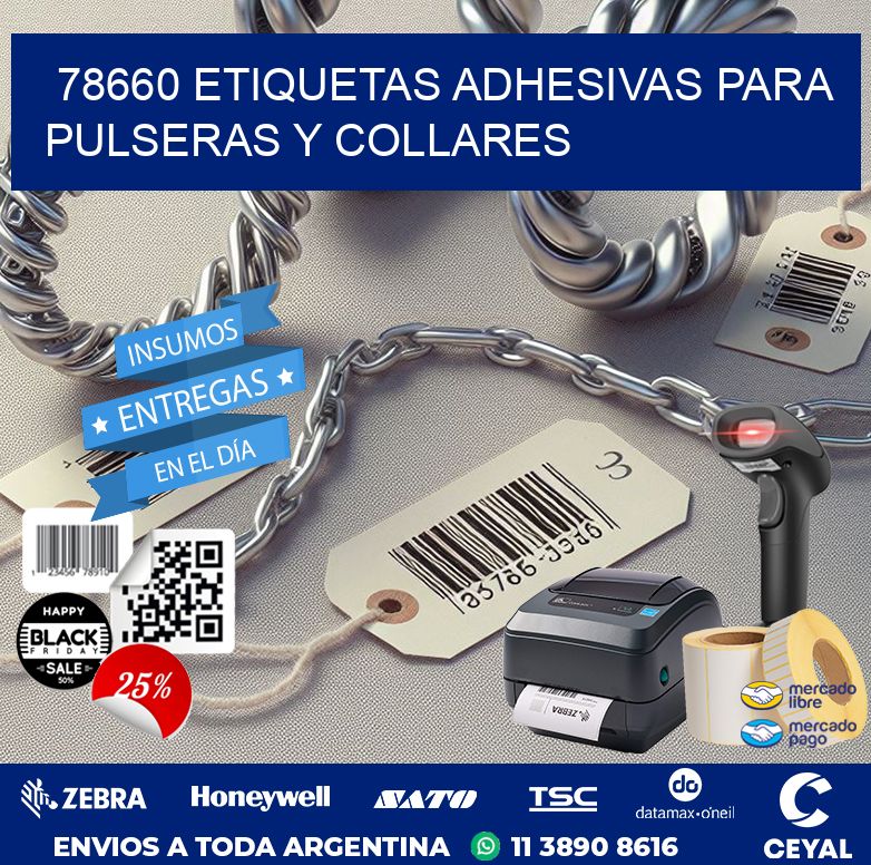 78660 ETIQUETAS ADHESIVAS PARA PULSERAS Y COLLARES