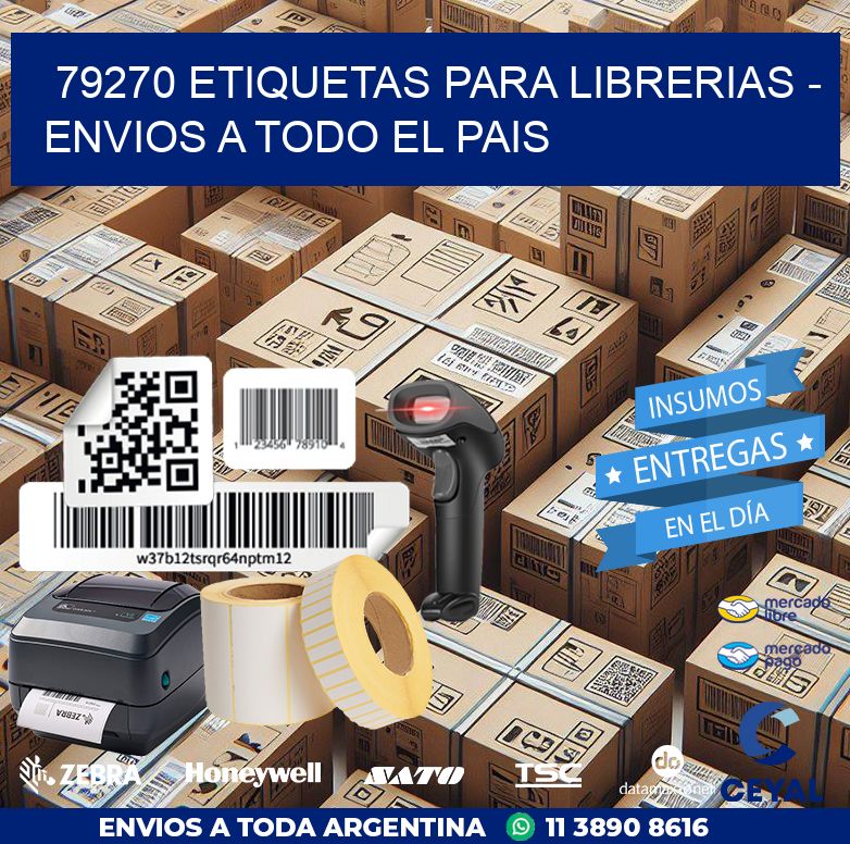 79270 ETIQUETAS PARA LIBRERIAS - ENVIOS A TODO EL PAIS