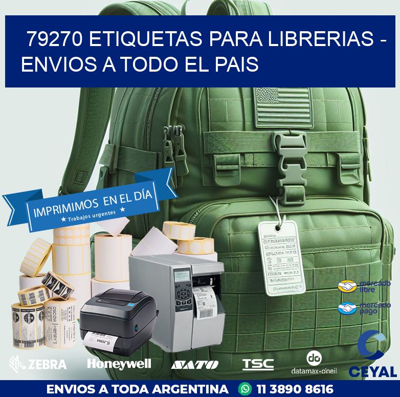 79270 ETIQUETAS PARA LIBRERIAS – ENVIOS A TODO EL PAIS