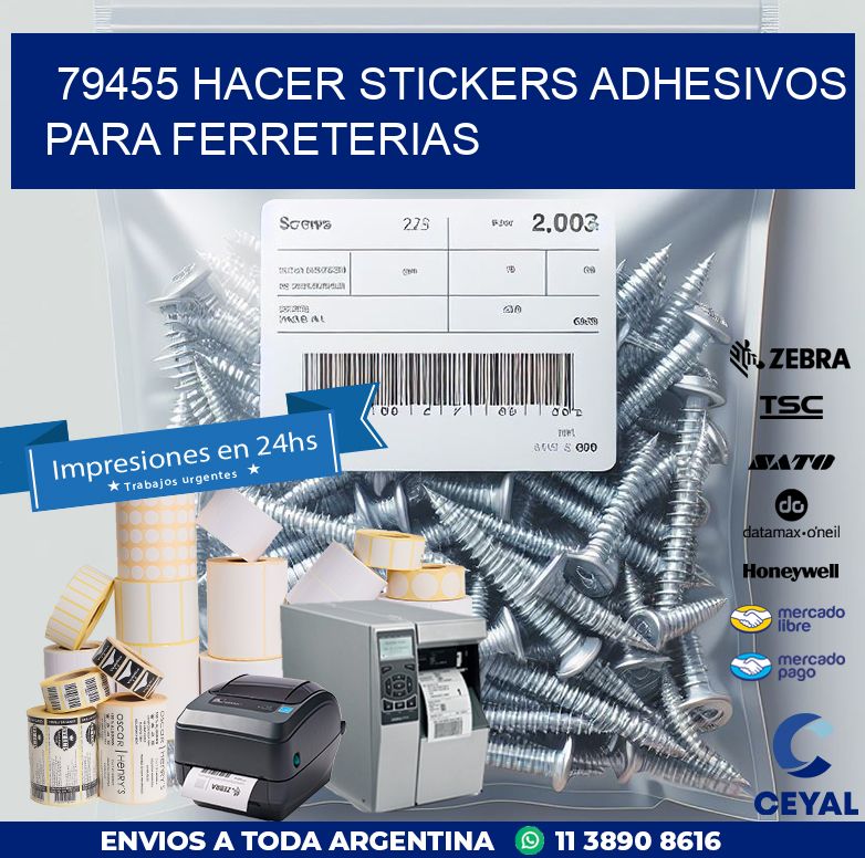 79455 HACER STICKERS ADHESIVOS PARA FERRETERIAS