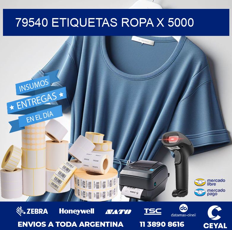 79540 ETIQUETAS ROPA X 5000