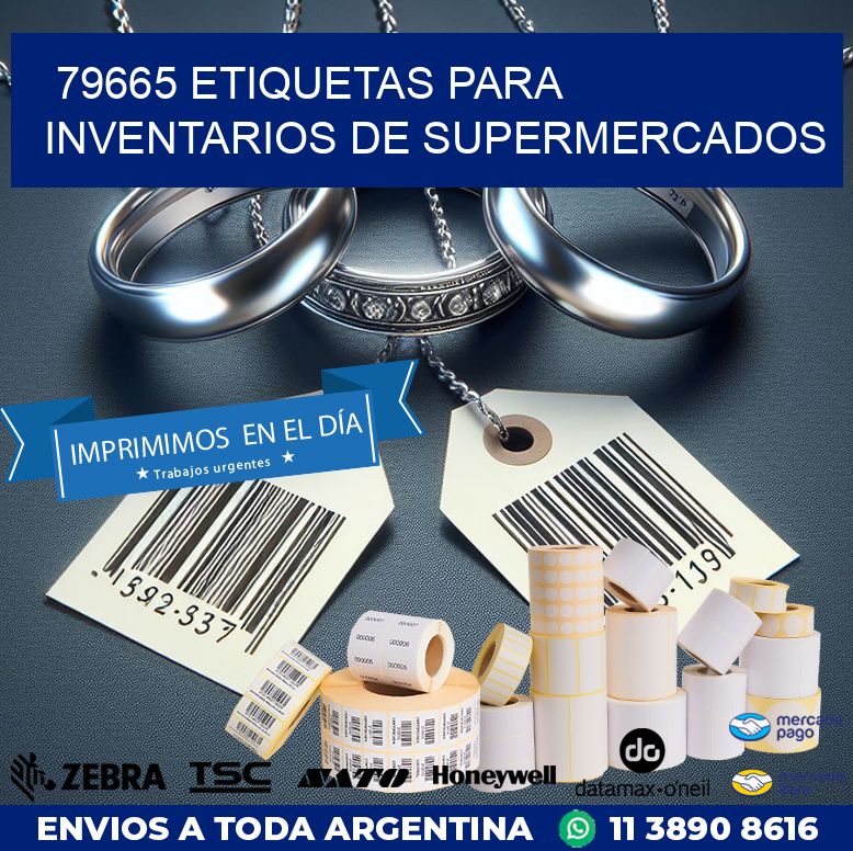 79665 ETIQUETAS PARA INVENTARIOS DE SUPERMERCADOS