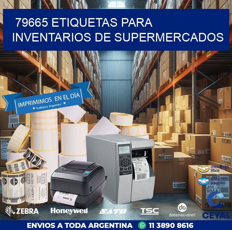 79665 ETIQUETAS PARA INVENTARIOS DE SUPERMERCADOS