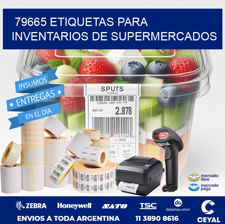 79665 ETIQUETAS PARA INVENTARIOS DE SUPERMERCADOS