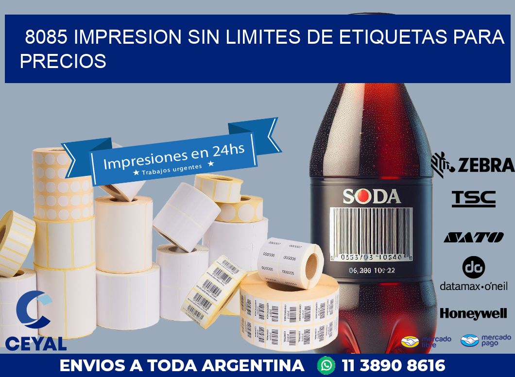 8085 IMPRESION SIN LIMITES DE ETIQUETAS PARA PRECIOS