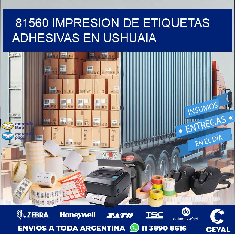 81560 IMPRESION DE ETIQUETAS ADHESIVAS EN USHUAIA