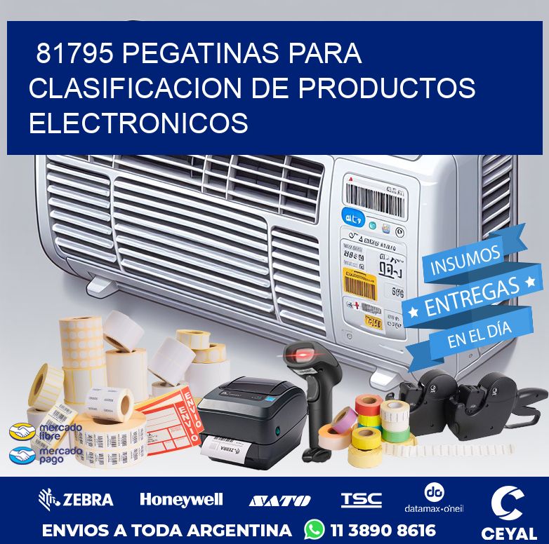 81795 PEGATINAS PARA CLASIFICACION DE PRODUCTOS ELECTRONICOS