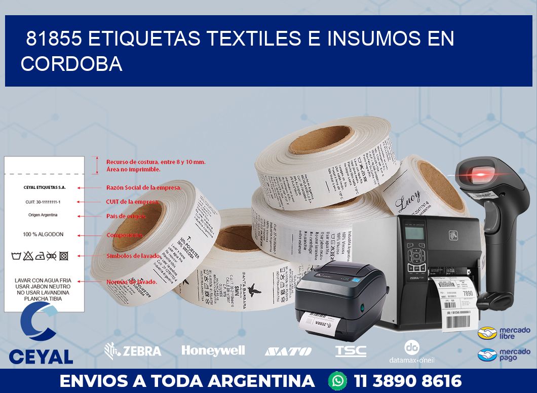81855 ETIQUETAS TEXTILES E INSUMOS EN CORDOBA