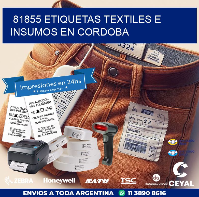 81855 ETIQUETAS TEXTILES E INSUMOS EN CORDOBA
