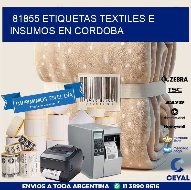 81855 ETIQUETAS TEXTILES E INSUMOS EN CORDOBA