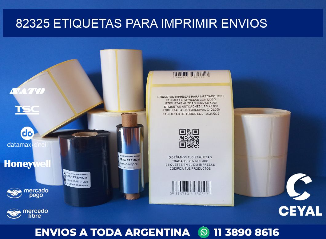 82325 ETIQUETAS PARA IMPRIMIR ENVIOS