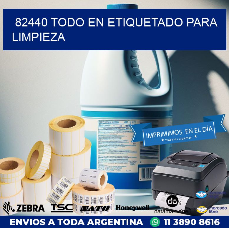 82440 TODO EN ETIQUETADO PARA LIMPIEZA