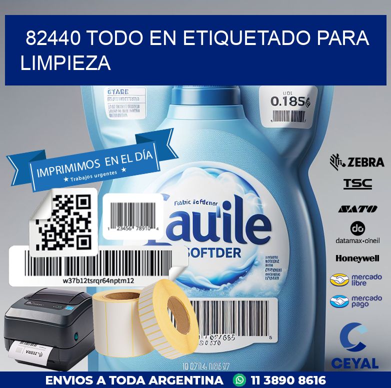 82440 TODO EN ETIQUETADO PARA LIMPIEZA