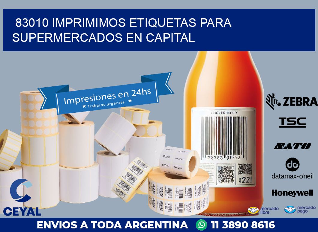 83010 IMPRIMIMOS ETIQUETAS PARA SUPERMERCADOS EN CAPITAL