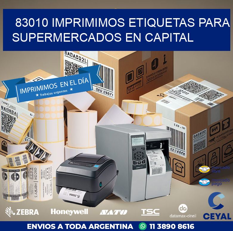 83010 IMPRIMIMOS ETIQUETAS PARA SUPERMERCADOS EN CAPITAL