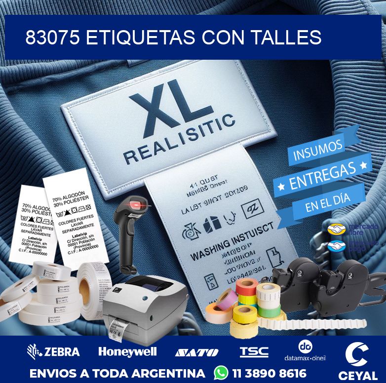 83075 ETIQUETAS CON TALLES