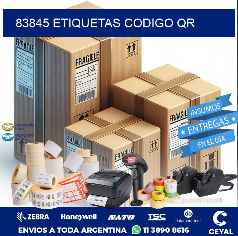 83845 ETIQUETAS CODIGO QR