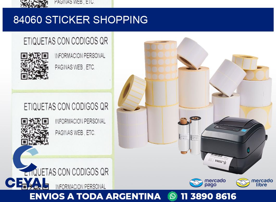 84060 STICKER SHOPPING
