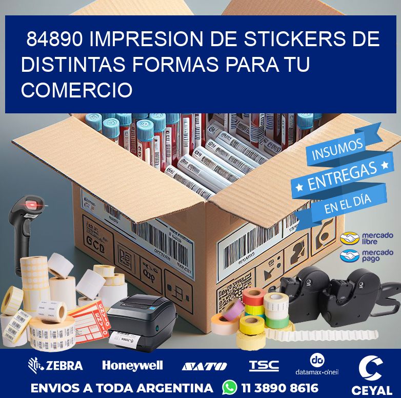 84890 IMPRESION DE STICKERS DE DISTINTAS FORMAS PARA TU COMERCIO