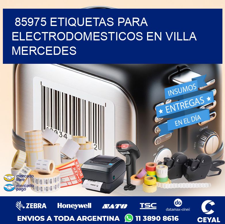 85975 ETIQUETAS PARA ELECTRODOMESTICOS EN VILLA MERCEDES