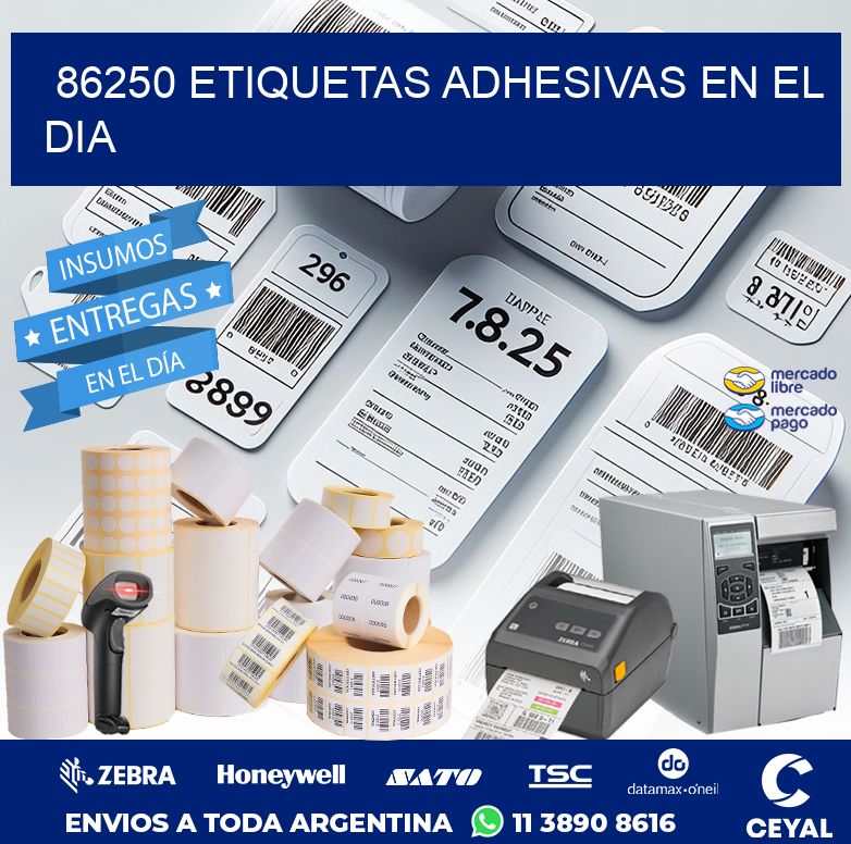 86250 ETIQUETAS ADHESIVAS EN EL DIA