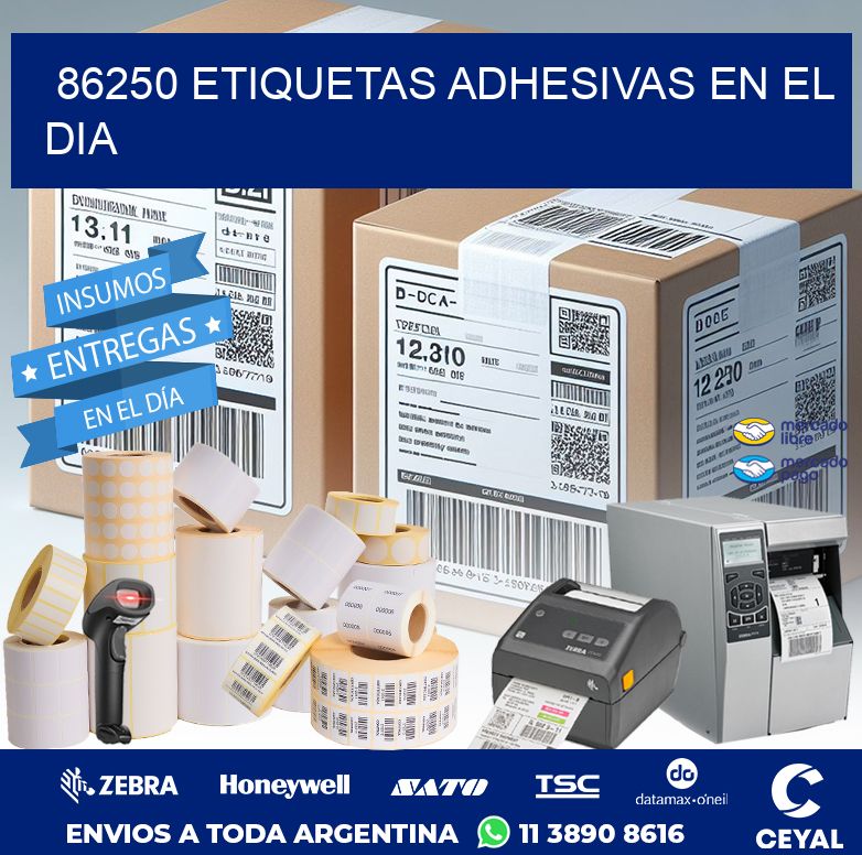 86250 ETIQUETAS ADHESIVAS EN EL DIA