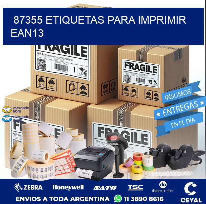 87355 ETIQUETAS PARA IMPRIMIR EAN13