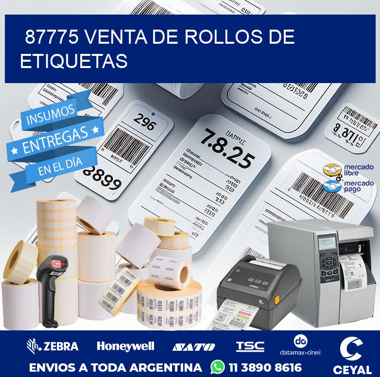 87775 VENTA DE ROLLOS DE ETIQUETAS