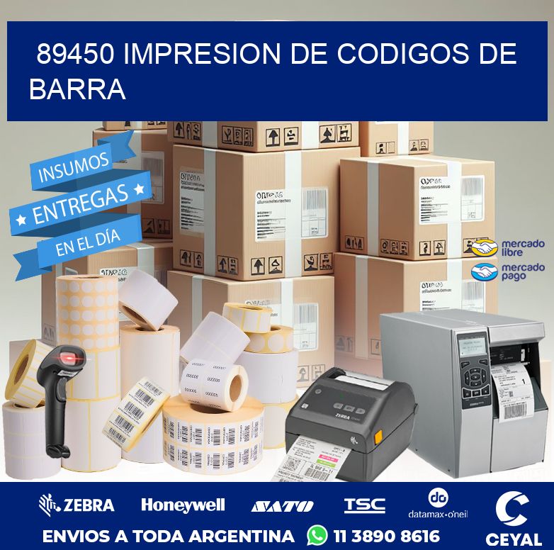 89450 IMPRESION DE CODIGOS DE BARRA