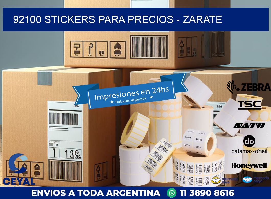 92100 STICKERS PARA PRECIOS – ZARATE