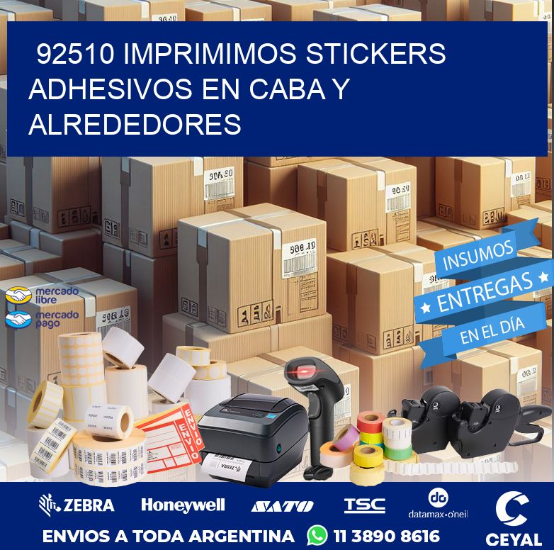 92510 IMPRIMIMOS STICKERS ADHESIVOS EN CABA Y ALREDEDORES