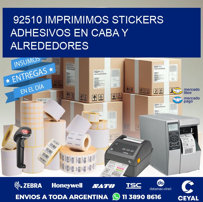 92510 IMPRIMIMOS STICKERS ADHESIVOS EN CABA Y ALREDEDORES