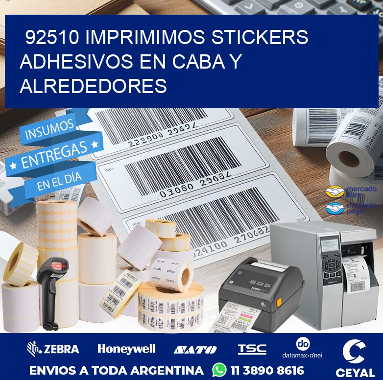 92510 IMPRIMIMOS STICKERS ADHESIVOS EN CABA Y ALREDEDORES