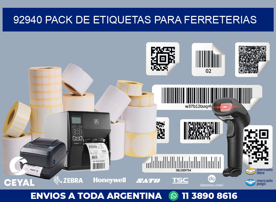 92940 PACK DE ETIQUETAS PARA FERRETERIAS