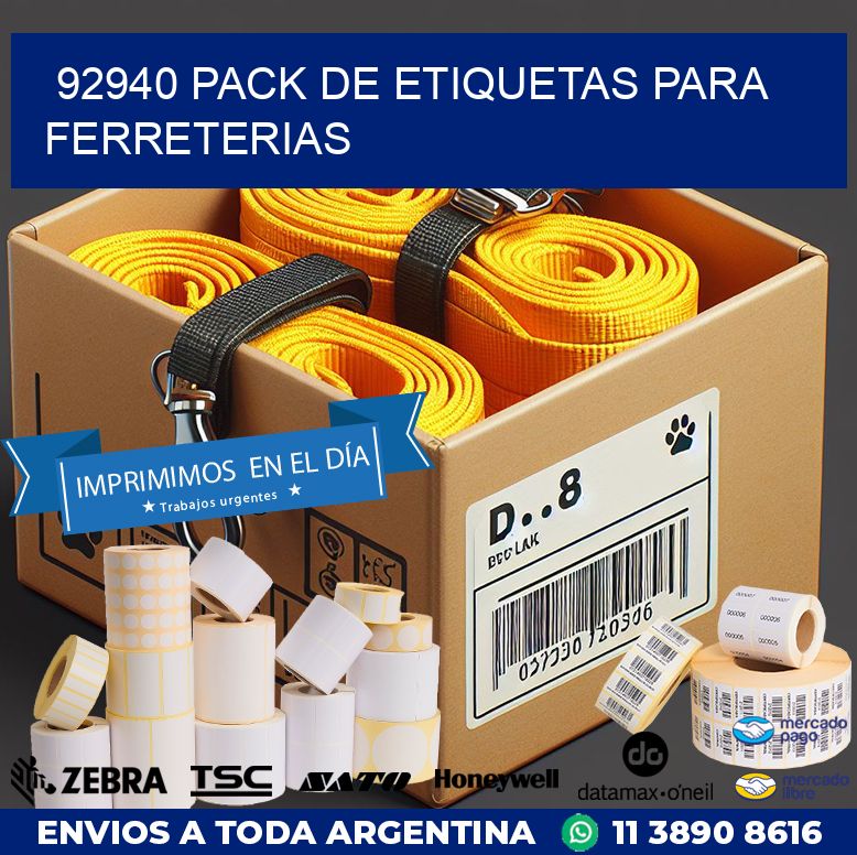 92940 PACK DE ETIQUETAS PARA FERRETERIAS