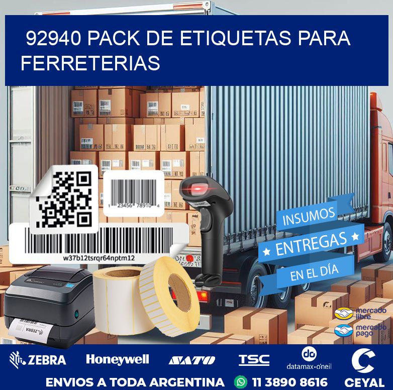 92940 PACK DE ETIQUETAS PARA FERRETERIAS