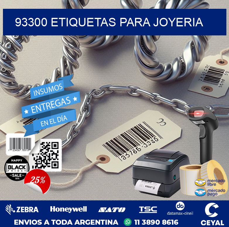 93300 ETIQUETAS PARA JOYERIA